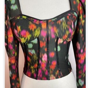 Guess Multicolor Floral Crop top